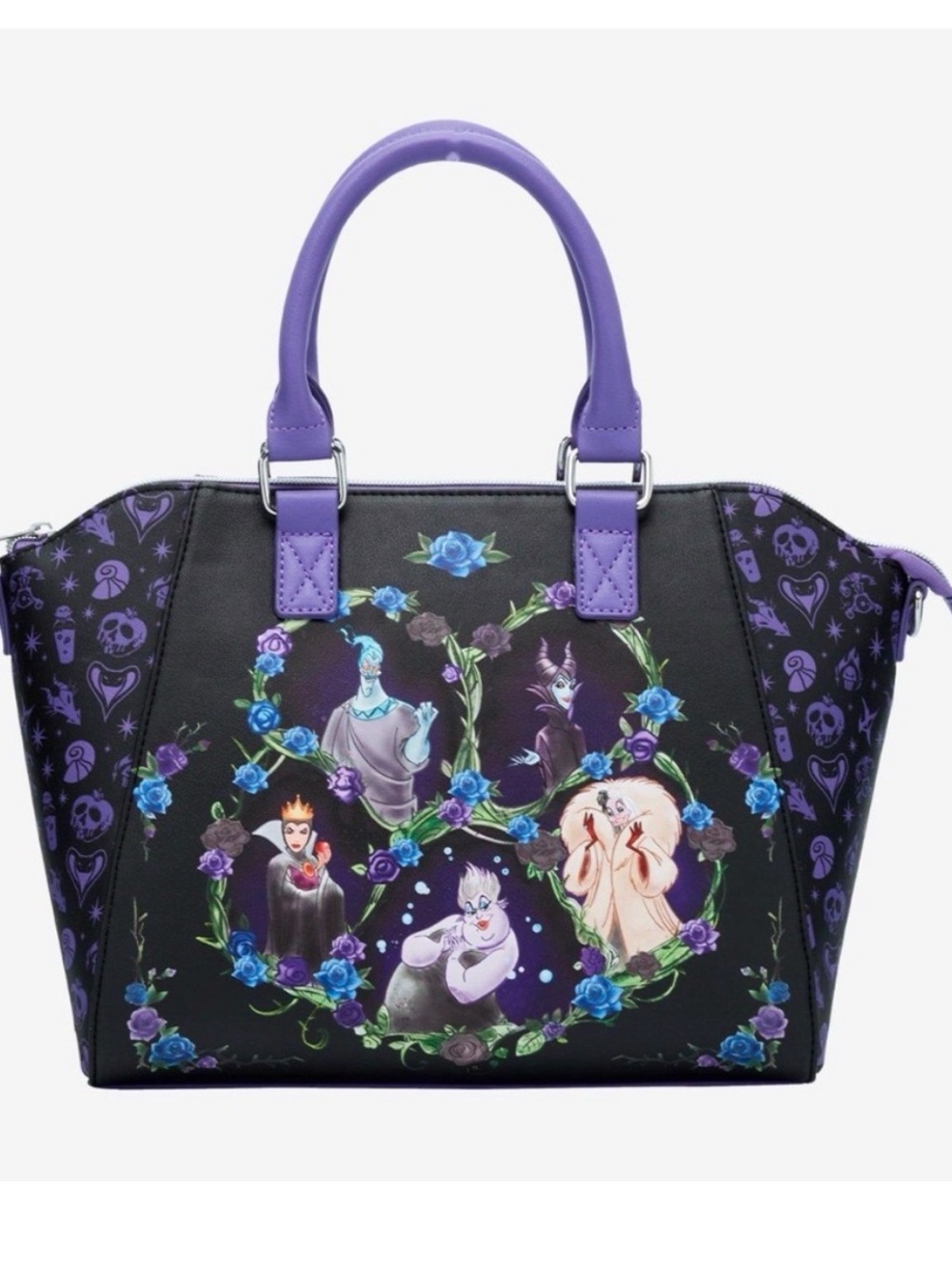 Rare Villain Portraits Loungefly  Satchel Handbag - Purple